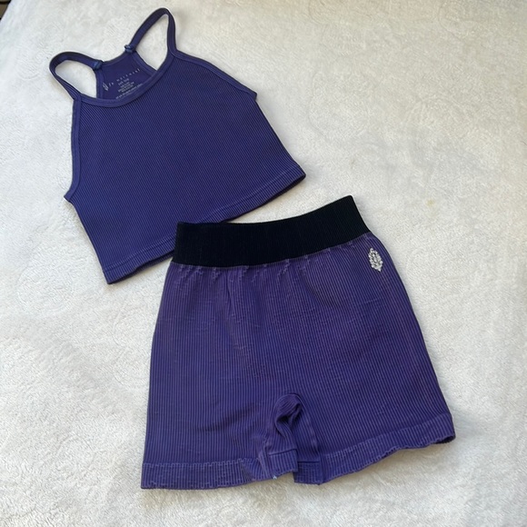 NEW COLOR SETS IN STOCK 🌺free people G/K short set or prajna happines set - Picture 4 of 17